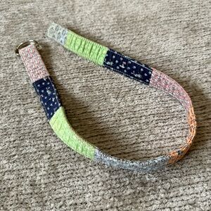 Vineyard Vines Kids Belt S Patchwork D-Ring Whales Anchors Preppy Nautical